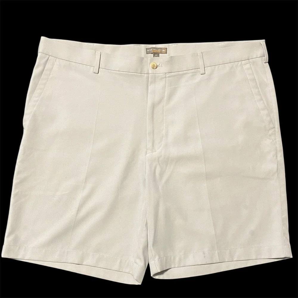 Peter‎ Millar Crown Sport Mens Gray Performance Golf Shorts Size 40 RN100308